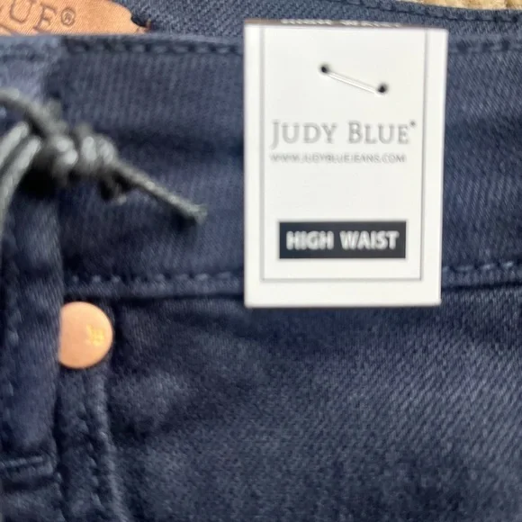 Judy Blue Tummy Control Top High Waist Garment Dyed Navy Jean - Picture 5 of 14